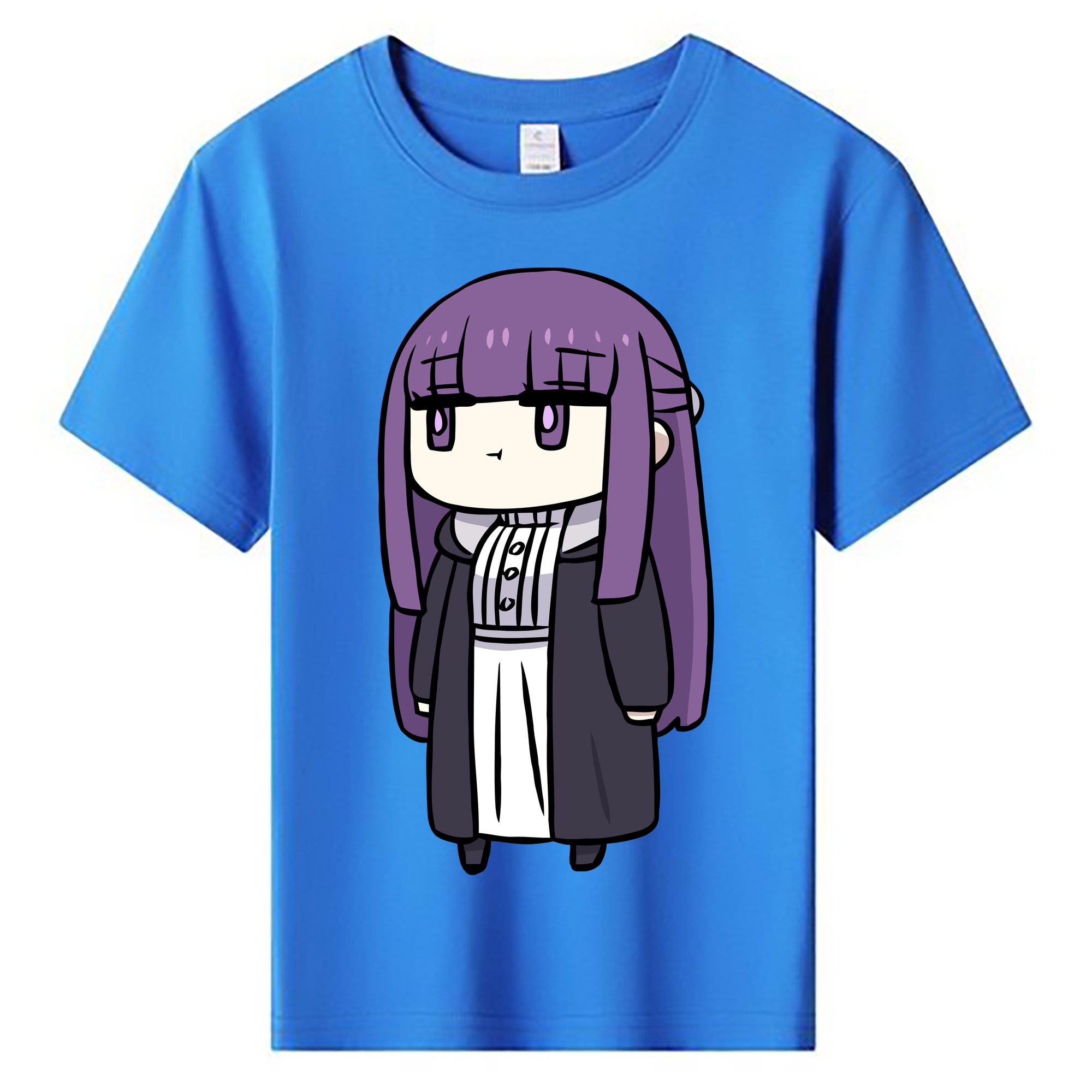 （画像用） 葬送のフリーレン Frieren 綿100％キッズTシャツ（フロントプリント）